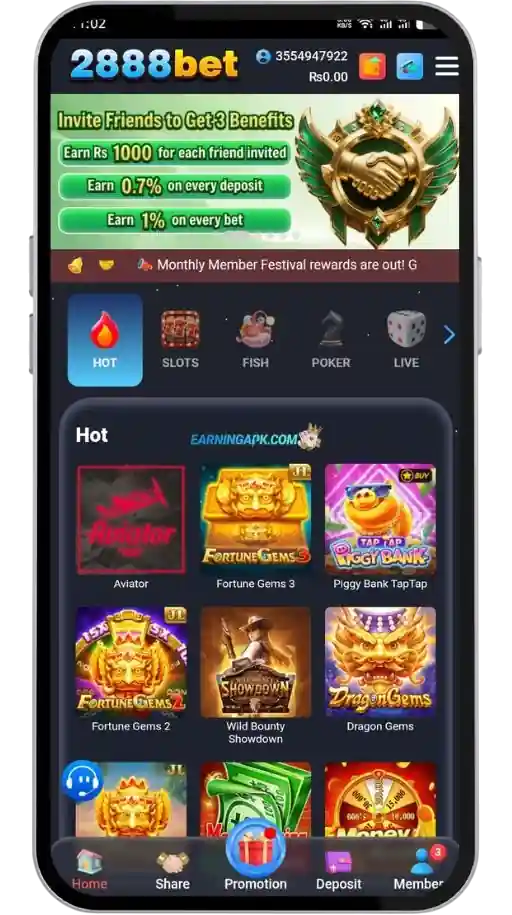 2888bet Game Display
