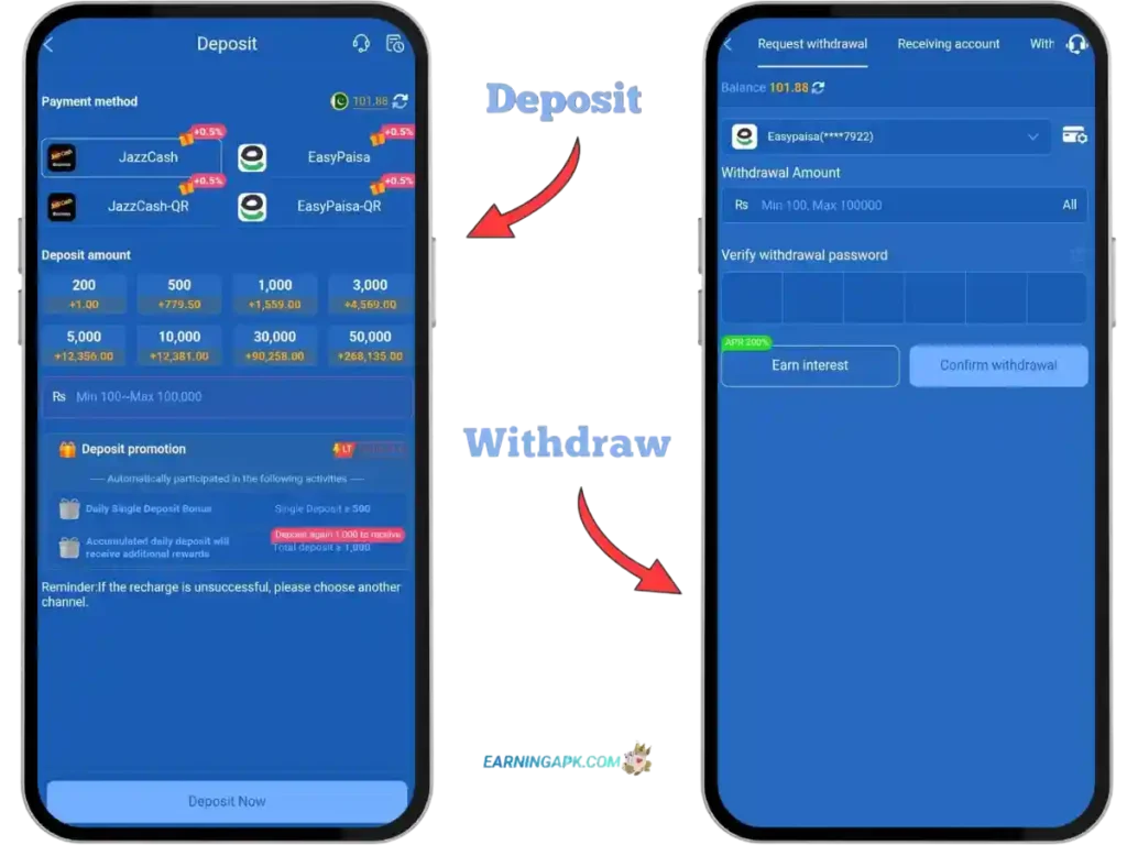 HM77 Game withdrawal process