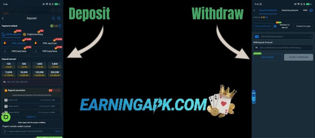 8B Game Deposit Withdraw