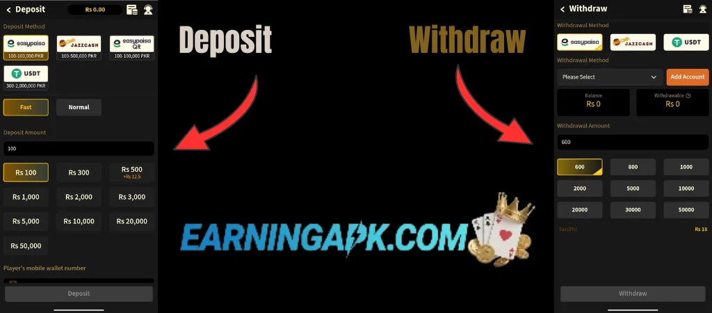 2J Bet Game Deposit Withdraw