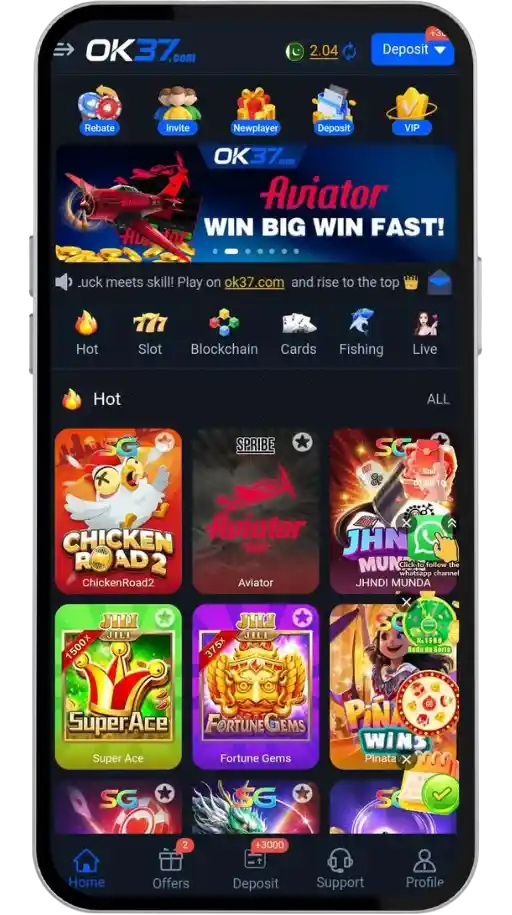 OK37 Game Interface