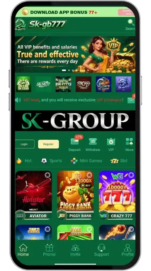SKGB777 Game Interface Imag