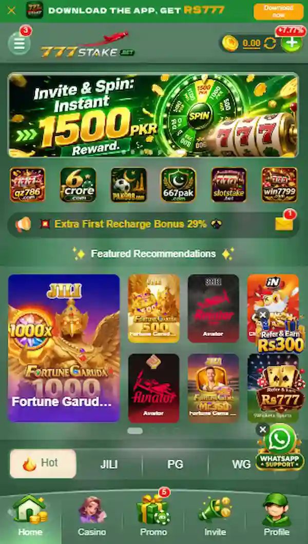 777Stake Bet Game Dashboard Imag
