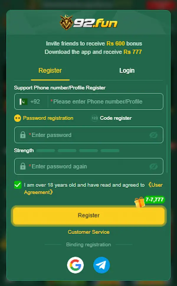 92Fun Game Dashboard Imag