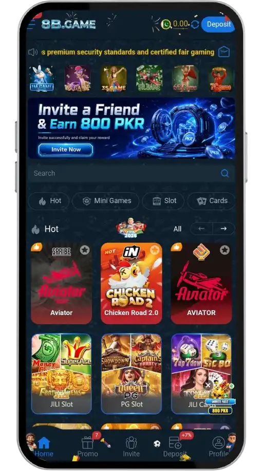 8B Game Interface